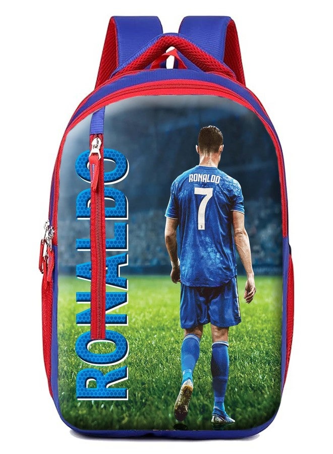 Ronaldo School Bag Cristiano 17 Inch Daypack Casual Backpack for Kids Children Unisex - Image 1